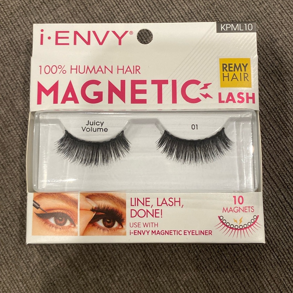 i-Envy Magnetic Human Hair Lashes - Double Strength - Reusable - BRAND NEW!